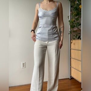 Jacob Y2K camisole lace light blue size XS